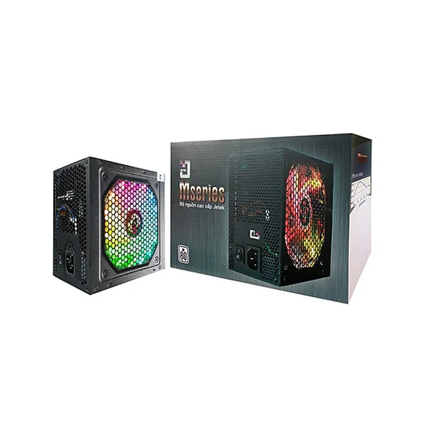 Nguồn máy tính Jetek M500 - RGB - 80 Plus Standard